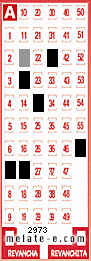 Volante ganador del sorteo 2973 de Melate