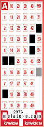 Volante ganador del sorteo 2976 de Melate