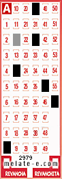 Volante ganador del sorteo 2979 de Melate