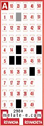 Volante ganador del sorteo 2980 de Melate