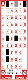 Volante ganador del sorteo 2981 de Melate