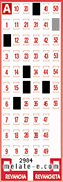 Volante ganador del sorteo 2984 de Melate