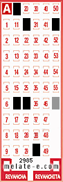 Volante ganador del sorteo 2985 de Melate