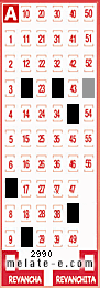 Volante ganador del sorteo 2990 de Melate