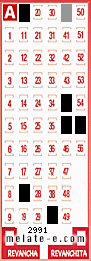 Volante ganador del sorteo 2991 de Melate