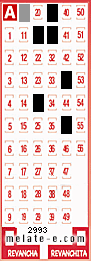 Volante ganador del sorteo 2993 de Melate