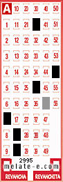 Volante ganador del sorteo 2995 de Melate