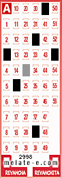Volante ganador del sorteo 2998 de Melate
