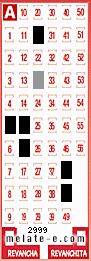Volante ganador del sorteo 2999 de Melate