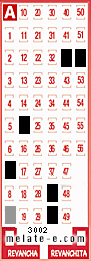Volante ganador del sorteo 3002 de Melate