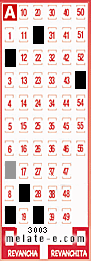 Volante ganador del sorteo 3003 de Melate
