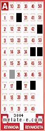 Volante ganador del sorteo 3004 de Melate