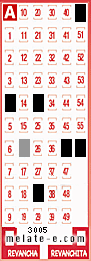 Volante ganador del sorteo 3005 de Melate