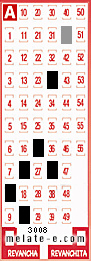 Volante ganador del sorteo 3008 de Melate