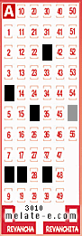 Volante ganador del sorteo 3010 de Melate