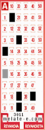 Volante ganador del sorteo 3011 de Melate