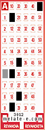 Volante ganador del sorteo 3012 de Melate