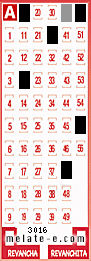 Volante ganador del sorteo 3016 de Melate