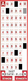 Volante ganador del sorteo 3017 de Melate