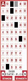 Volante ganador del sorteo 3018 de Melate