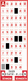 Volante ganador del sorteo 3019 de Melate