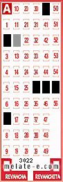 Volante ganador del sorteo 3022 de Melate