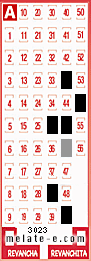 Volante ganador del sorteo 3023 de Melate