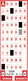 Volante ganador del sorteo 3026 de Melate