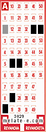 Volante ganador del sorteo 3029 de Melate