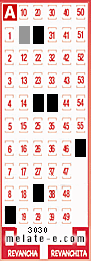 Volante ganador del sorteo 3030 de Melate
