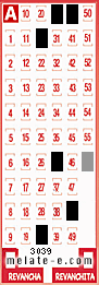 Volante ganador del sorteo 3039 de Melate