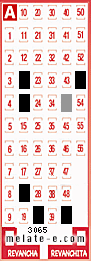 Volante ganador del sorteo 3065 de Melate