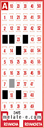 Volante ganador del sorteo 345 de Melate
