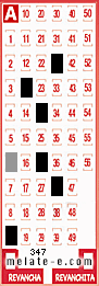 Volante ganador del sorteo 347 de Melate