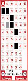 Volante ganador del sorteo 351 de Melate