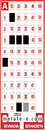 Volante ganador del sorteo 353 de Melate