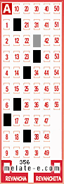 Volante ganador del sorteo 356 de Melate