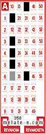 Volante ganador del sorteo 358 de Melate