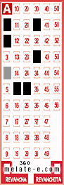 Volante ganador del sorteo 360 de Melate