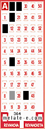 Volante ganador del sorteo 364 de Melate
