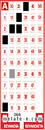 Volante ganador del sorteo 366 de Melate