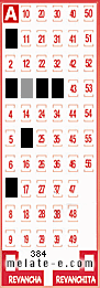 Volante ganador del sorteo 384 de Melate
