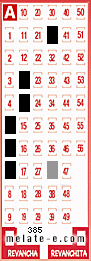 Volante ganador del sorteo 385 de Melate