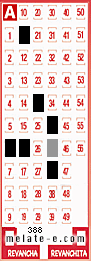 Volante ganador del sorteo 388 de Melate