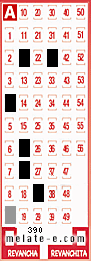 Volante ganador del sorteo 390 de Melate
