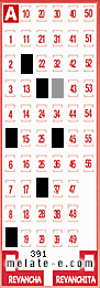 Volante ganador del sorteo 391 de Melate