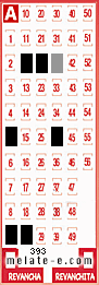 Volante ganador del sorteo 393 de Melate