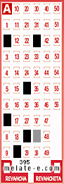 Volante ganador del sorteo 395 de Melate