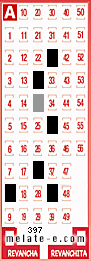 Volante ganador del sorteo 397 de Melate