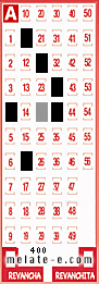 Volante ganador del sorteo 400 de Melate